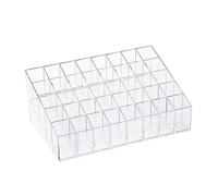 Gatuida Slot Transparent Lipstick Rack Organizer for Lipstick and Nail Polish Storage Neat Cosmetic Display Stand for Dressing Table