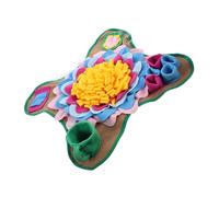Gatuida Slow Feeding Dog Snuffle Mat Flower Shape for Puppy Training Cushion Interactive Pet for Mental Stimulation and Soft Comfortable Nose Work Play Mat
