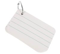 Gatuida Small Blank Paper Cards for DIY Note Taking and Studying Lightweight Index Flash Cards with Smooth Surface Portable for Home School Office Use Includes Book Ring for Easy