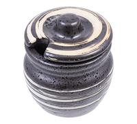 Gatuida Small Ceramic Sushi Seasoning Pot Mustard Holder Lightweight Storage Container for Home and Restaurant Use Safe Food Grade Porcelain Condiment Storage