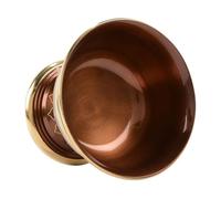 Gatuida Small Copper Offering Cup for Buddhist Water and Food Offerings Footed Ritual Bowl with Polished Edges Vintage Metal Container for Home and Temple Worship Calming Tea Light Holder