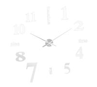 Gatuida Small DIY Acrylic Mirror Wall Clock White Modern Decorative Office Craft Home Decoration
