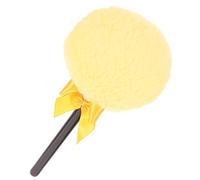 Gatuida Small Fluffy Powder Puff for Makeup and Body, Golden Handle Loose Dry Powder Applicator, Soft Household Cosmetic Puff Suitable for Everyday Use