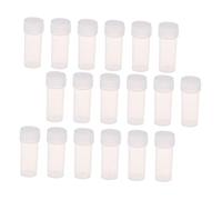 Gatuida Small Refillable Plastic Vials for Medicine Powder Capsules, 5ml Empty Sample Bottles with Caps, 50pcs Medication Dispensing Containers for Travel and Pill Organization