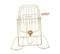 Gatuida Small Wire Bingo Cage Lightweight and Convenient Prop for Family Gatherings Schools and Play Areas Safe Design for Interactive Fun
