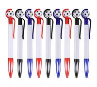 Gatuida Soccer Shape Ballpoint Pens Writing Smoothly and Portable for Students 9pcs Plastic Material Creative School Stationery for Diaries and Coloring Books
