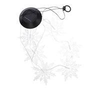 Gatuida Solar Snowflake Wind Chime Light with LED Heads Color Changing Garden Hanging Lamp for Outdoor Patio Easy Install Solar Powered Romantic Decorative Landscape Lighting
