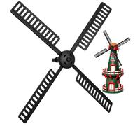 Gatuida Solar Windmill Outdoor Garden Plastic Blades for Yard Decoration