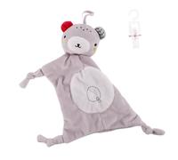 Gatuida Soothing Comfort Towel with Pattern Plush Animal Design for Sensory Development Soft Cotton and PP Cotton Material Suitable for Boys