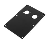 Gatuida Speaker Terminal Plate Plastic Junction Box Panel for Audio Equipment Easy Installation and Wide Compatibility, Suitable for Home Theaters and Conference Rooms, Black Speaker Back