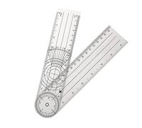 Gatuida Spinal Goniometer Transparent Angle Protractor Ruler for Accurate Joint Measurement Durable and Wear Resistant for Physical Therapy and ROM Evaluation
