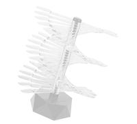 Gatuida Spiral Nail Practice Stand with 60 Pcs Acrylic Tips Convenient Nail Art Display Stand with Unique Design and Simple Delicate Appearance