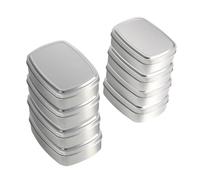 Gatuida Square Aluminum Soap Boxes 8pcs Set 4x100ml (84x62x21mm) 4x150ml (95x70x28mm) Handmade Soap Storage Cans for Household and Travel Use