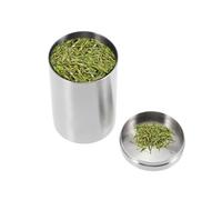Gatuida Stainless Steel Cigarette Box Holder Metal Storage Case with Secure Closure for Men Portable Tobacco and Tea Container in Silver