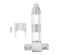 Gatuida Stainless Steel Co2 Bubble Diffuser with Integrated Bubble Counter and Check Valve for Aquarium Plants and Fish Tanks, 16mm External Planted Aquarium Accessory