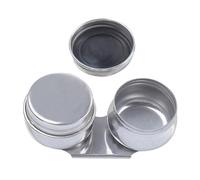 Gatuida Stainless Steel Double Oil Painting Palette Cups with Lid and Clip Medium Blending Jar for Oil Acrylic Watercolor Paintbrush Cleaner Rinse Cup for Artists Solvent Container