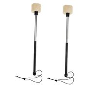 Gatuida Stainless Steel Drumsticks with Felt Heads, Professional Percussion Mallets for Good Tone and Texture, for Developing Children's Musical Talent and Improving Sense of Rhythm