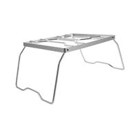 Gatuida Stainless Steel Folding Stove Stand Portable Campfire Grill Rack for Outdoor Cooking Camping Picnics Multifunctional Foldable Bbq Structure for Even Heat Distribution