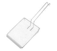 Gatuida Stainless Steel French Fry Spoon with Handle Precision Strainer Skimmer for Frying Chicken and Crispy Fries Durable Kitchen Oil Draining Scoop for Oil Separation