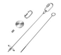 Gatuida Stainless Steel Fruit Forks 2 Pcs Large Bird Treat Skewers Food Holders for Parrot Budgie Cage Vegetable Sticks Foraging Toys