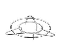 Gatuida Stainless Steel Gas Stove Rack Pan Holder with No Scratching Feature and Sturdy Design, Silver Kitchen Wok Support Stand for Family and Friends