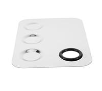 Gatuida Stainless Steel Makeup Mixing Palette for Professional Artists Compact Liquid Foundation Tray with Compartments Cosmetic Mixing Plate for Precise Color Blending and Easy Cleaning