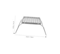 Gatuida Stainless Steel Outdoor Grill Rack Rectangular Metal Cooling Rack for Baking and Roasting Portable Mini Bbq Grid for Picnic and Camping Easy to Clean Large Mesh Surface for
