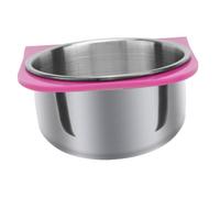 Gatuida Stainless Steel Parrot Food Bowl and Water Feeder Cup for Bird Cage Large Bird Feeding Dish for Cockatiels Pigeons Finches Suitable for Cage Use and Neck Joint Comfort