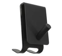 Gatuida Stainless Steel Shower Door Hooks Over Glass Double Towel Hangers with Protective Sponge Pad Black Frameless Glass Bathroom Organizer for Robes Towels Clothes Kitchen Storage