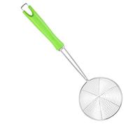 Gatuida Stainless Steel Slotted Colander Spoon Kitchen Gadget for Straining Fried Food Vegetables and Meat Easy to Clean High Temperature Resistant for Home Restaurant and Snack Bars