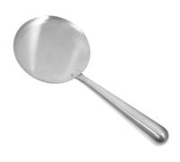 Gatuida Stainless Steel Tofu Skimmer Ladle with Ergonomic Handle for Scooping Tofu Brain Rice and Desserts Multipurpose Asian Rice Paddle and Serving Spoon for Home Kitchen Use