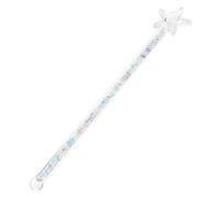 Gatuida Star Shaped Heat Resistant Glass Swizzle Stick for Cocktail Mixing Coffee Juice Beverage Stirrer with Long Handle Elegant Design for Bartender Home Use