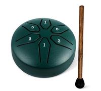 Gatuida Steel Tongue Drum, 3 Inch 6 Note Carbon Steel Mini Percussion Instrument, Easy to Play with Beautiful Sound for Music Enlightenment and Party Shows