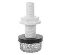 Gatuida Strainer Mount with Aerator Screen - Live Well Pump Part Boat Plumbing Fittings Boat Aerator Pump Intake Strainer Mount Filter Screen Accessory