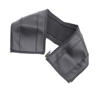 Gatuida Stroller Handle Protector and Baby Pram Armrest Cover for Infant Pushchair, Black Pu Leather Zippered Sleeve, Washable Stroller Handlebar Cover for Daily Use