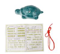 Gatuida Students Ocarina Turtle Shape Ocarina Instrument 6-hole Alto Key C White Porcelain Lightweight with Lanyard Easy to Carry Folk Wind Musical Instrument for Beginners