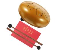 Gatuida Sturdy Metal Tongue Drum Small Ethereal Percussion Instrument Full Scale for Beginners with Mallets and Accessories Portable Meditation and Music Therapy Drum
