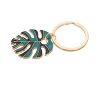 Gatuida Stylish Alloy Hollow Monstera Leaf Keychain Enamel Finish, Multifunctional Key Holder and Accessory for Outfit Or Bag, Nordic Fresh Design Suitable for Hawaiian Party Decoration