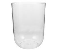 Gatuida Stylish Small Turtle Tank For Beginners - 8L Simple Clear Cylindrical Aquarium - Desktop Betta Fish Bowl - Modern Round Ecological Fish Tank