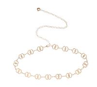 Gatuida Stylish Waist Chain Belt for Women Minimalist Metal Jewelry Accessory with Unique Circle Design for Dresses and Enhancing Your Look
