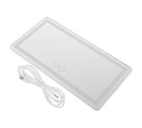 Gatuida Sun Visor 5v/2a White 48 Cool White Lamp Beads with 12 Warm Yellow Vanity Mirror Car Sun Visor Mirror Abs Glass Touchscreen Brightness Adjustment Type-c 1.2m USB Cable Car