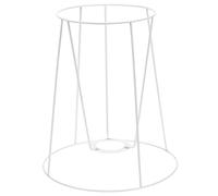 Gatuida Table Lamp Shade Frame Metal Lampshade Rack DIY Lampshade Making Frame Iron Round and Square Lamp Holder for Desk and Pendant Lights, 14cm Top Diameter, 20cm Bottom Diameter, 23cm Height
