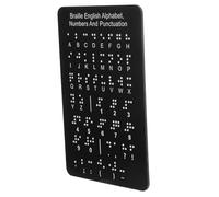 Gatuida Tactile Learning System with Raised Dots Includes English Letters Numbers Punctuation Portable Educational Tool for Blind Adults