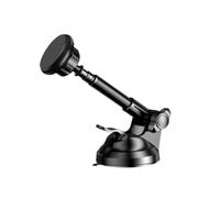 Gatuida Telescopic Car Phone Holder Magnetic Suction Cup Mount for Windshield and Dashboard Long Arm Mobile Stand Bracket Compatible with Smartphones Black