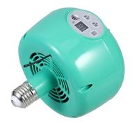 Gatuida Temperature Adjustable Breeding Heater Fan Heat Lamp for Chicken Chicks Green Poultry Heat Lamp for Even Warming Safe Heating Light for Pet and Livestock Care Cold Weather