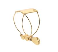 Gatuida Tenor Saxophone Mouthpiece Ligature Clip in Golden Metal and Plastic, Sturdy and Stable Performance for Saxophone Accessories for Beginners and Professional Musicians,