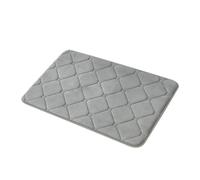 Gatuida Thickened Dark Grey Anti-skid Floor Mat Absorbent Non-slip Polyester Bathroom Kitchen Rug for Entrance Door Living