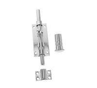 Gatuida Thickened Stainless Steel Slide Gate Latch with Padlock Hole for Wooden Fence and Interior Doors Quick-Access Sliding Bolt Lock with Enhanced Strength and Robust Construction for