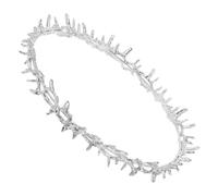 Gatuida Thorn Headband Crown for Women and Men Silver Party Accessory with Unique Spiked Design Versatile Prom Birthday Renaissance Fair Goddess and Homecoming King Crown