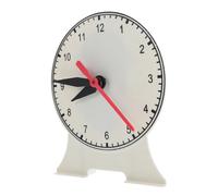 Gatuida Three-hand Teaching Clock Model for Classroom Display Movable Pointer Educational Learning Tool for Safe Smooth Surface School Teaching Aid